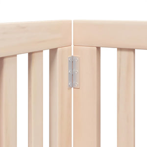 Hundgrind med dörr vikbar 15 paneler 750 cm poppel