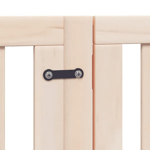 Hundgrind med dörr vikbar 12 paneler 600 cm poppel