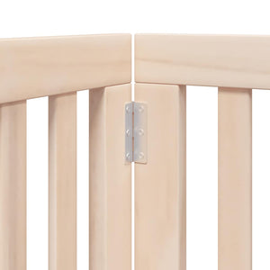 Hundgrind med dörr vikbar 12 paneler 600 cm poppel