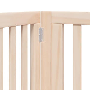 Hundgrind med dörr vikbar 12 paneler 960 cm poppel