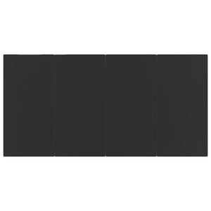 Matgrupp för trädgården 5 delar svart och brun konstrottning