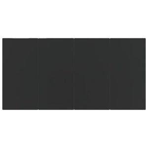 Matgrupp för trädgården med dynor 5 delar beige och svart