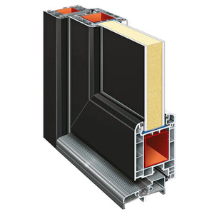 Ytterdörr antracit 108x200 cm PVC