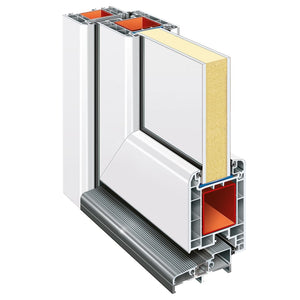 Ytterdörr vit 98x200 cm PVC