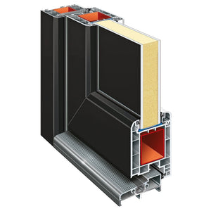 Ytterdörr antracit 108x208 cm PVC