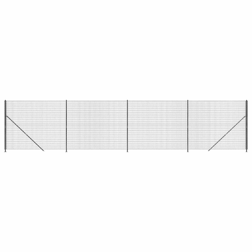Stängsel med stolpsko antracit 2,2x10 m
