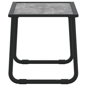 Loungegrupp 3 delar med dynor antracit stål