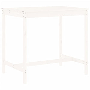 Barmöbler för trädgården 5 delar vit massiv furu