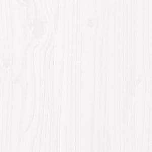 Loungegrupp för trädgården 3 delar vit massiv furu