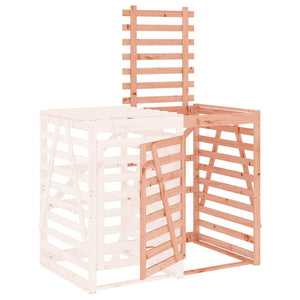 Förlängning till skjul för sopkärl massivt douglasträ