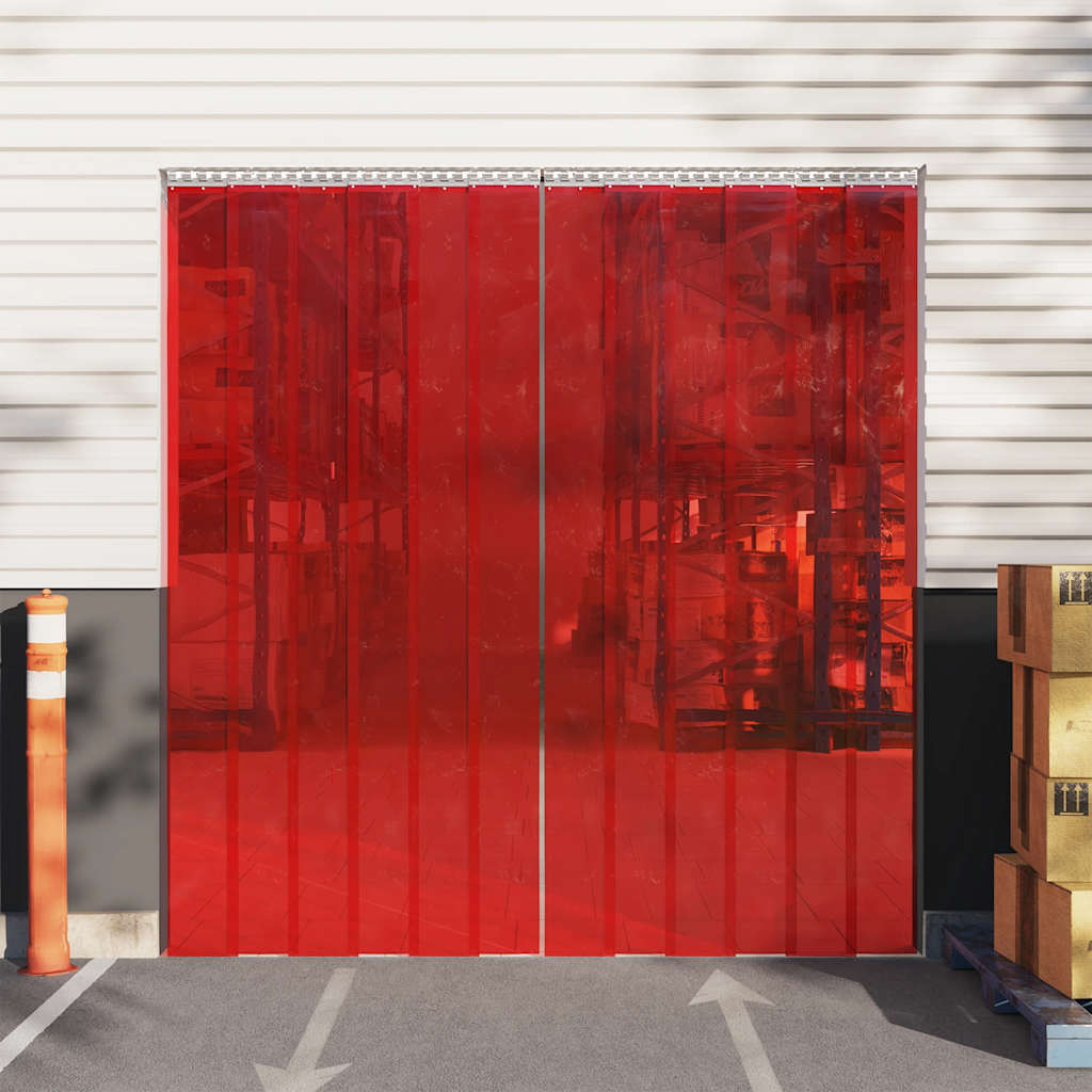 Köldridå röd 300x2,6 mm 25 m PVC