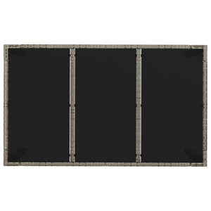 Matgrupp för trädgården med dynor 7 delar grå konstrotting