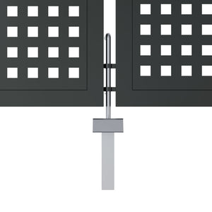 Trädgårdsgrind antracit 300x200 cm stål