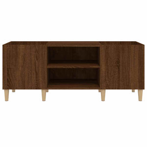 Stereobänk brun ek 121x38x48 cm konstruerat trä