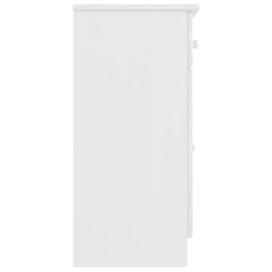 Skänk ALTA vit 77x35x73 cm massiv furu