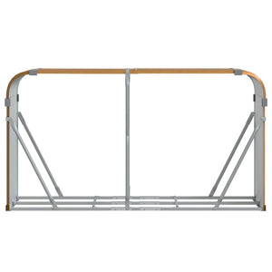 Vedställ träutseende 180x45x100 cm galvaniserat stål