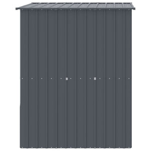 Hundkoja med tak antracit 165x153x181 cm galvaniserat stål