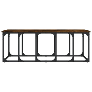 Soffbord rökfärgad ek 100x50x35,5 cm konstruerat trä