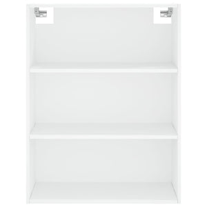 Högskåp vit 69,5x32,5x180 cm konstruerat trä