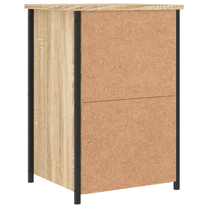 Sängbord 2 st sonoma-ek 40x36x60 cm konstruerat trä
