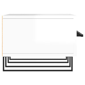 Tv-bänk vit högglans 150x36x30 cm konstruerat trä