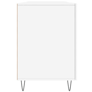 Skrivbord vit 140x50x75 cm konstruerat trä