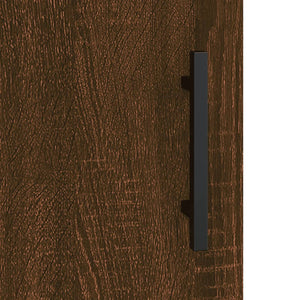 Väggskåp brun ek 60x31x70 cm konstruerat trä