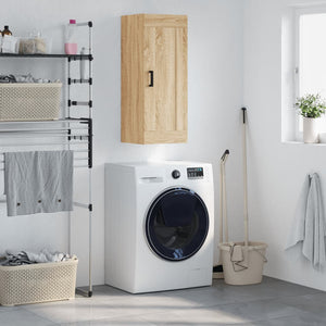 Väggskåp sonoma-ek 34,5x34x90 cm konstruerat trä