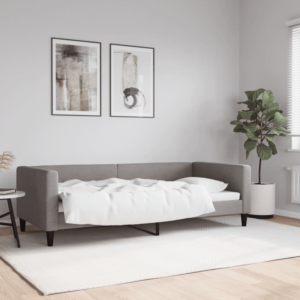 Dagbädd taupe 90x200 cm tyg