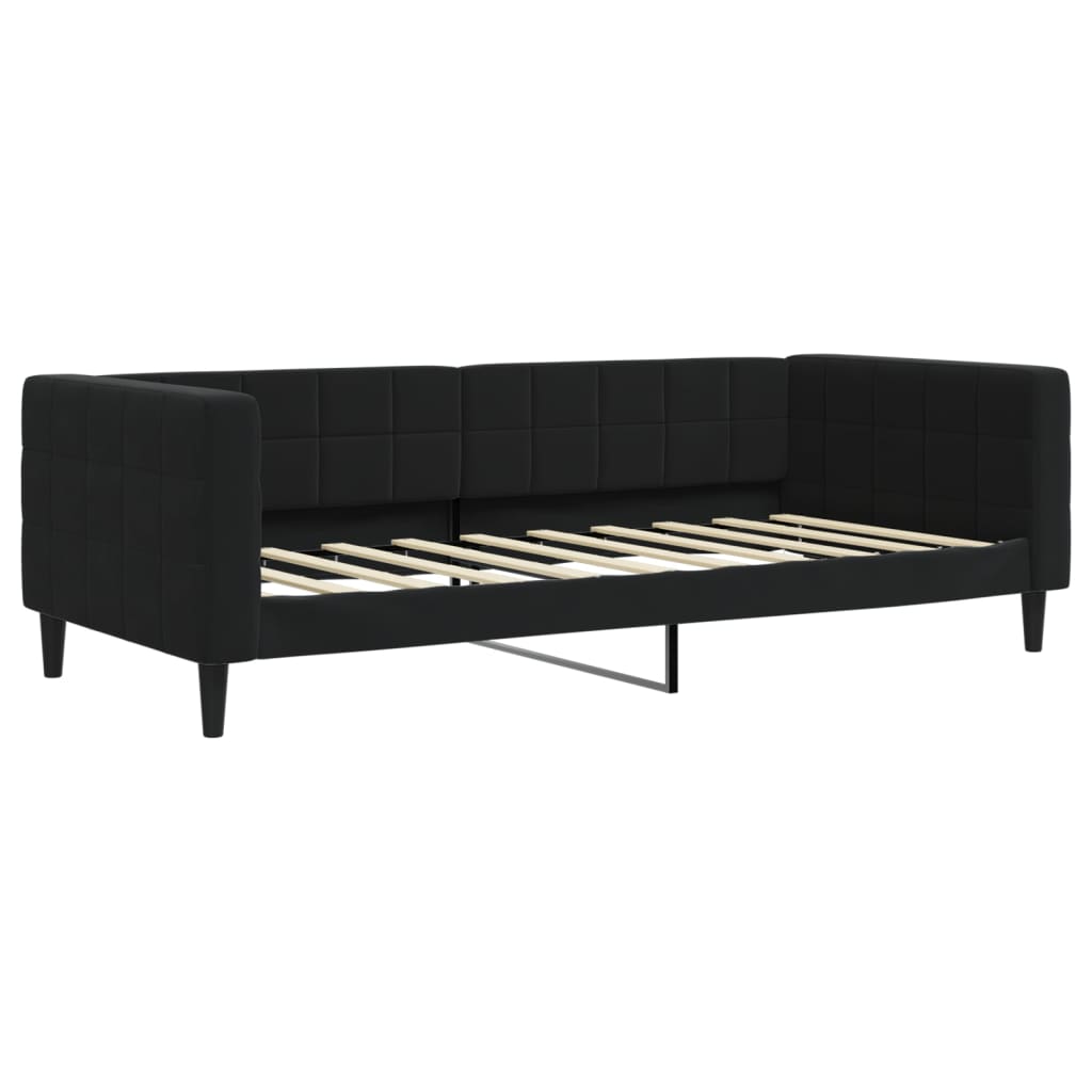 Dagbädd svart 90x190 cm sammet