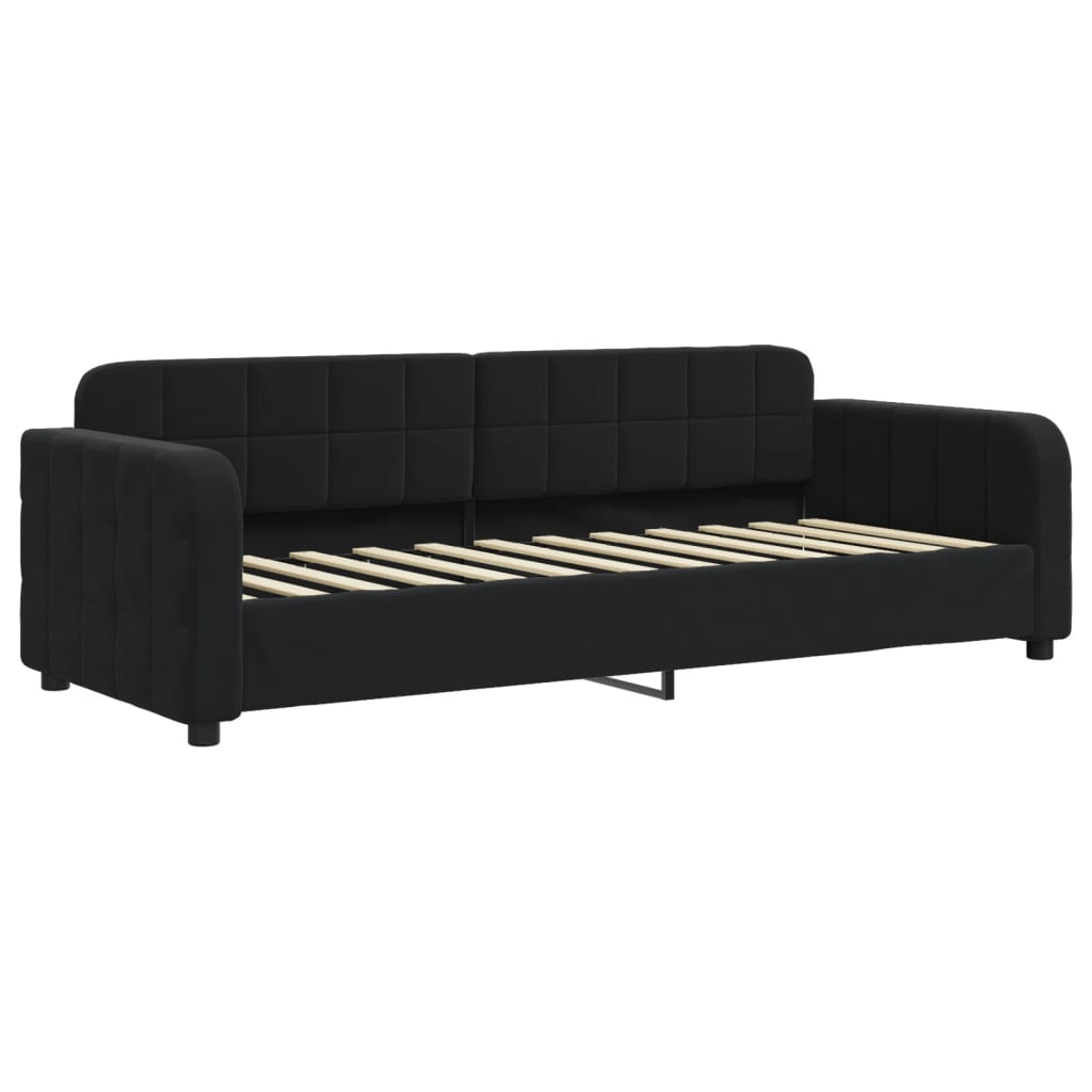 Dagbädd svart 80x200 cm sammet