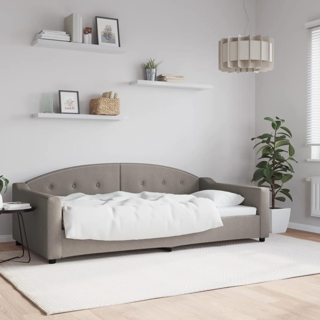 Dagbädd taupe 100x200 cm tyg