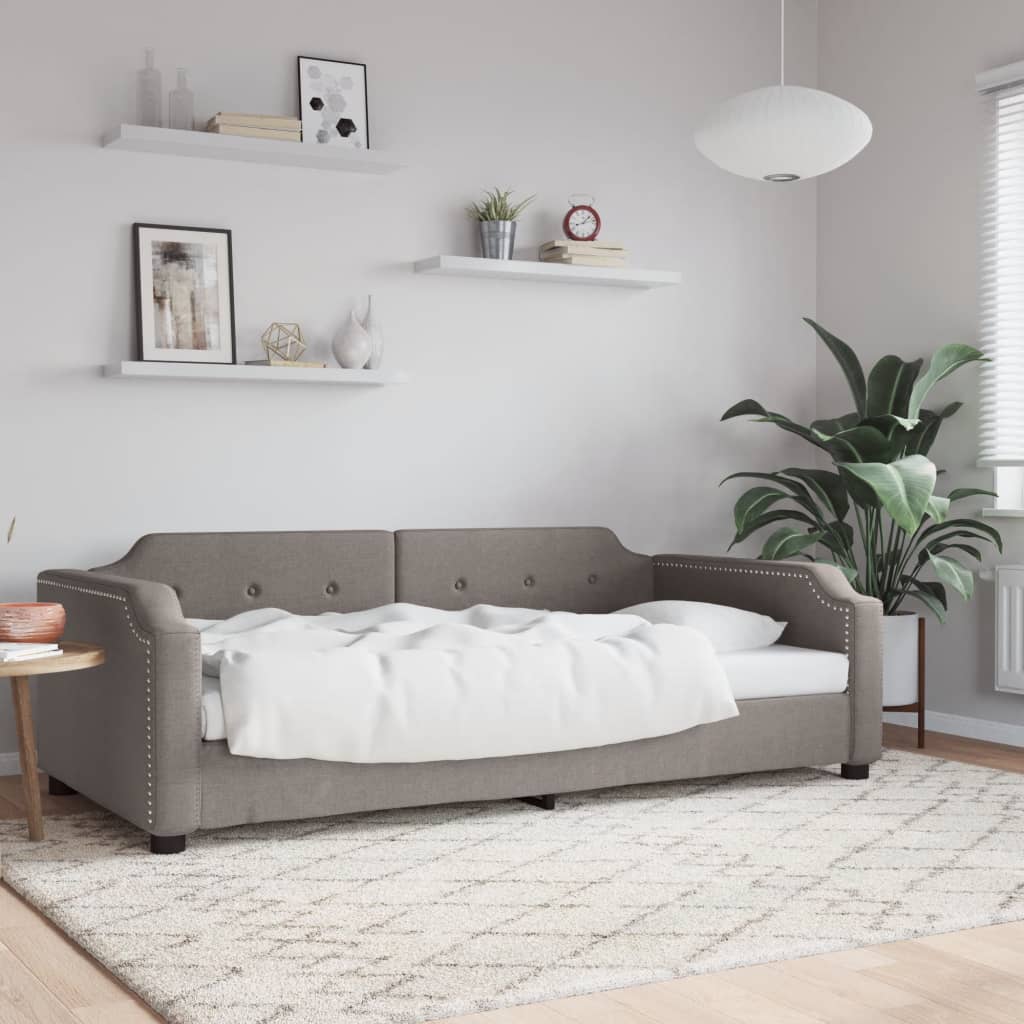 Dagbädd taupe 90x200 cm tyg
