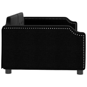 Dagbädd svart 100x200 cm tyg