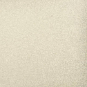 Massagefåtölj med fotpall gräddvit konstläder