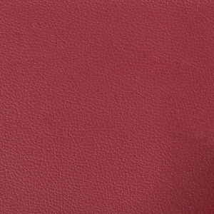 Fåtölj med fotpall vinröd 60 cm Konstläder