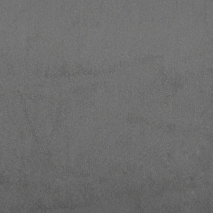 Fåtölj med fotpall mörkgrå 60 cm mikrofibertyg