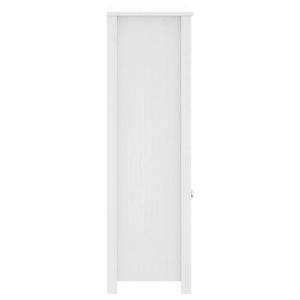 Badrumsskåp BERG vit 69,5x34x110 cm massiv furu