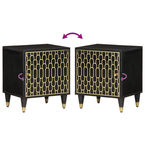 Nattduksbord 40x33x46 cm massivt mangoträ