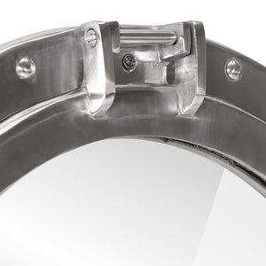 Väggspegel Ø23 aluminium och glas