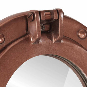 Väggspegel Ø30 aluminium och glas