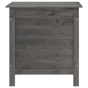 Dynbox antracit 50x49x56,5 cm massivt granträ