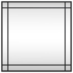 Väggspegel svart 60x60 cm fyrkantig järn