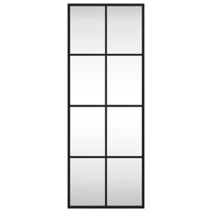 Väggspegel svart 30x80 cm rektangulär järn