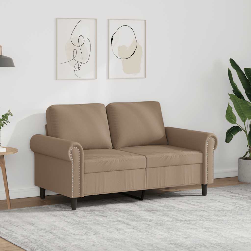 2-sitssoffa cappuccino 120 cm konstläder