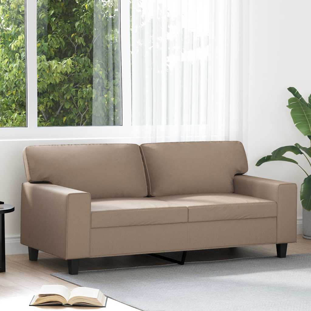 2-sitssoffa cappuccino 140 cm konstläder