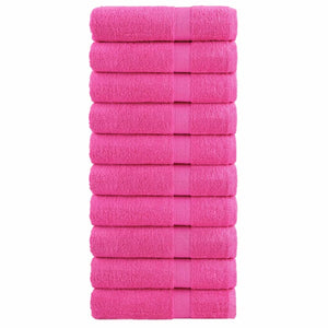 Premium handdukar SOLUND 10 st rosa 50x100 cm 600 gsm