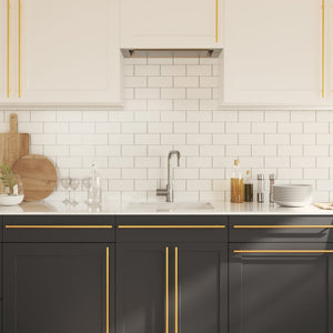 Skåphandtag 20 st guld 480 mm rostfritt stål