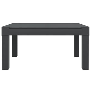 Loungegrupp för trädgården 3 delar m. dynor antracit PP