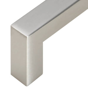 Skåphandtag 10 st silver 96 mm rostfritt stål